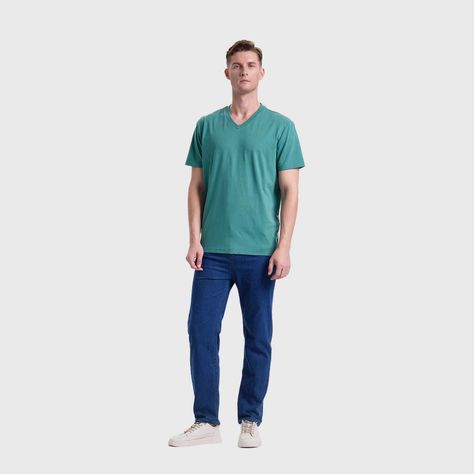 Polera Hombre Básica Verde I Fashions Park-3