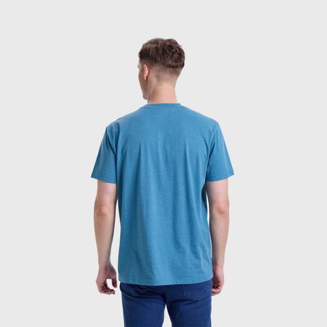 Polera Hombre Cuello V Básica Petroleo Fashion's Park-2