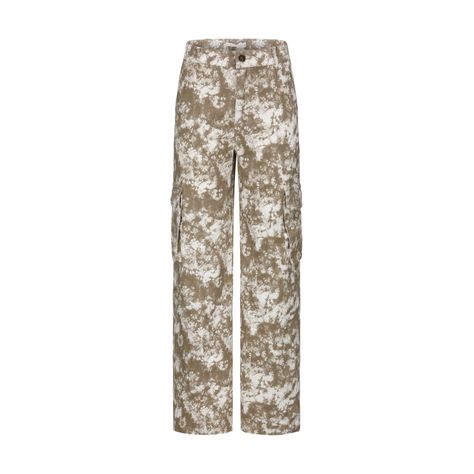 Pantalón Niña Cargo Wide Leg Beige-0