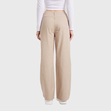 Jeans Mujer Cargo Recto Beige Fashion's Park-2