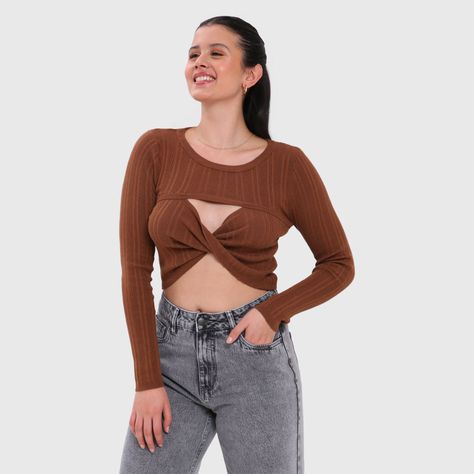 Sweater Mujer Twist Cafe Fashion's Park-1