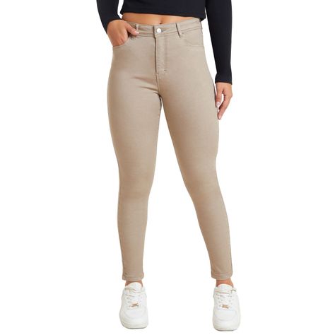 Jeans Mujer Super Skinny Cafe Claro Fashion´s Park-0