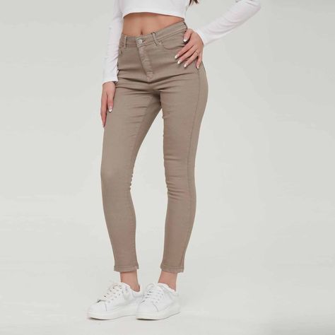 Jeans Mujer Super Skinny Cafe Claro Fashion´s Park-1