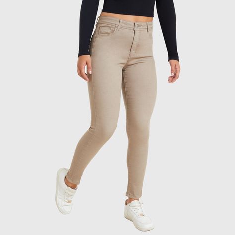 Jeans Mujer Super Skinny Cafe Claro Fashion´s Park-2