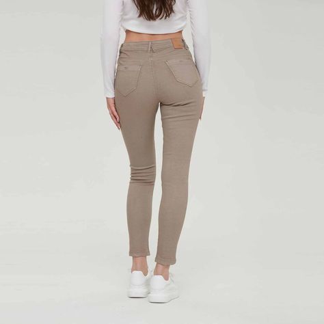 Jeans Mujer Super Skinny Cafe Claro Fashion´s Park-5