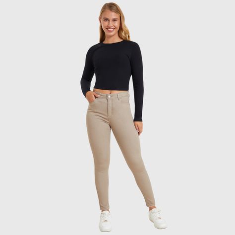 Jeans Mujer Super Skinny Cafe Claro Fashion´s Park-6