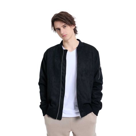 Chaqueta Hombre Bomber Negro Fashion's Park-0