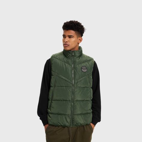 Parka Hombre Full Zipper Con Bolsillo Verde Fashion's Park-1
