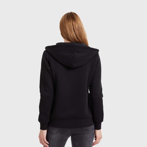 Polerón Mujer Hoodie Negro Fashion´s Park-2