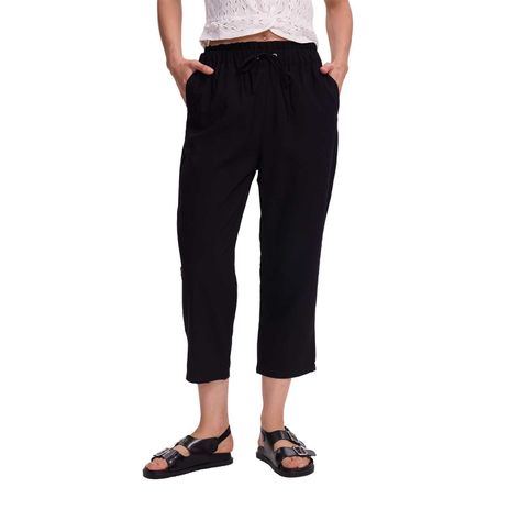 Pantalón Mujer Slim Tobillero Negro Fashion's Park-0