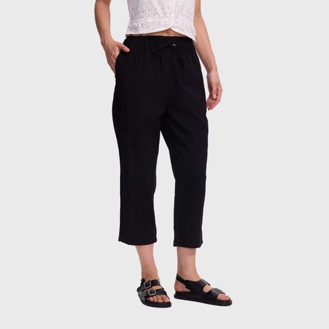 Pantalón Mujer Slim Tobillero Negro Fashion's Park-1
