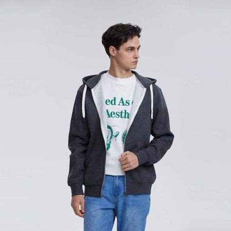 Polerón Hombre Básico Hoodie Marengo Melange-1