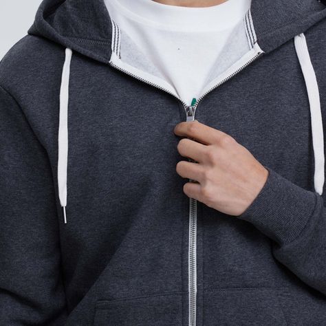 Polerón Hombre Básico Hoodie Marengo Melange-3