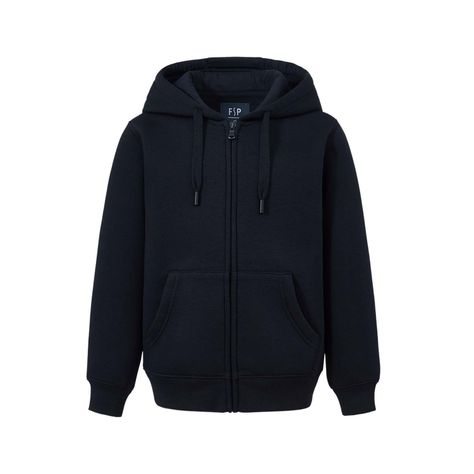 Polerón Escolar Infantil Unisex Full Zipper Azul I Fsp-0