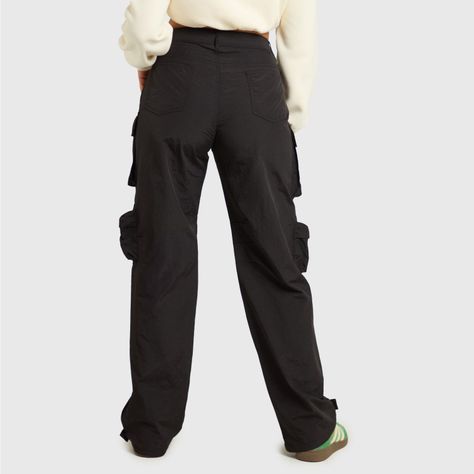 Pantalón Mujer Parachute Strap Negro Fashion's Park-2