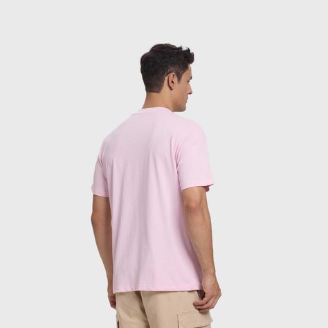 Polera Hombre Long Fit Básica Rosado Claro Fashion's Park-2