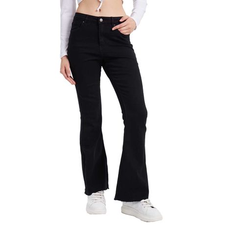 Jeans Mujer Flare Monse Negro-0