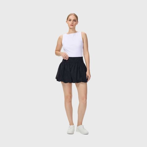 Falda Mujer Globo Negro Fashion's Park-3