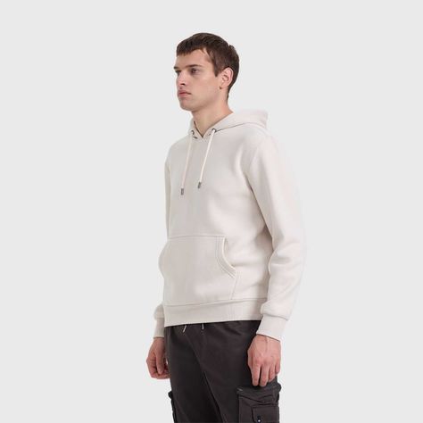 Polerón Hombre Hoodie Básico Beige Fashions Park-1