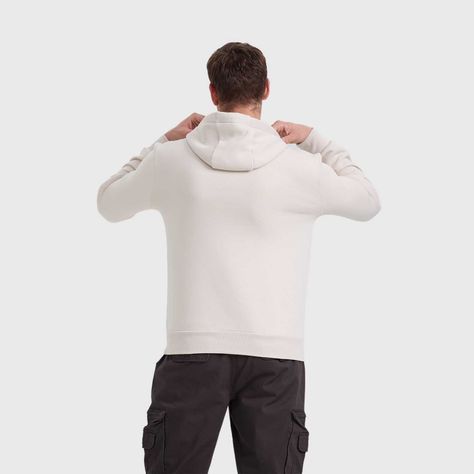 Polerón Hombre Hoodie Básico Beige Fashions Park-2