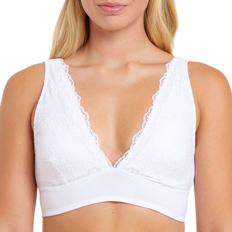 Sostén Mujer Copa Soft Tipo Bralette Blanco-0