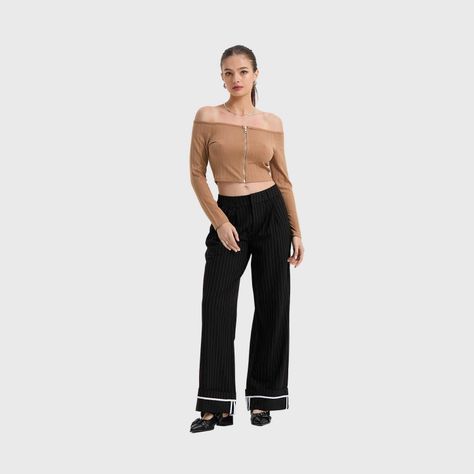 Polera Mujer Bardot C/Cierre Camel Fashion's Park-3