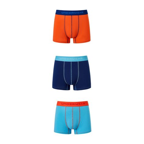Boxer Hombre Tripack Color Naranjo Fashions Park-0