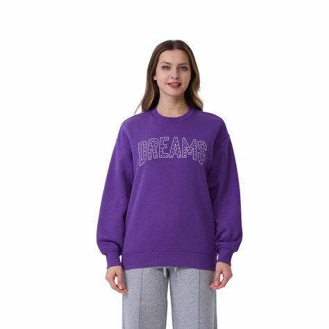 Polerón Mujer Tachas Morado-0