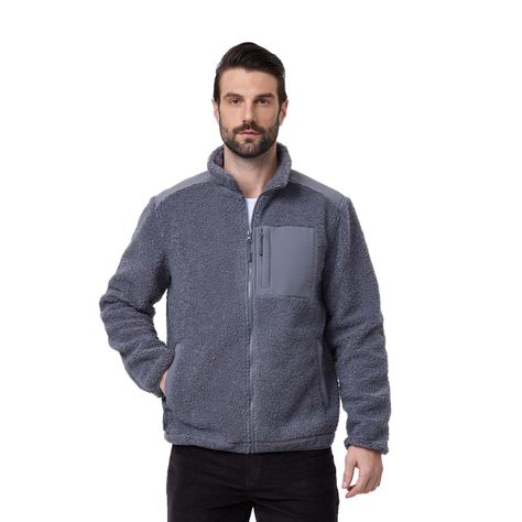 Polar Hombre Full Zipper Antelina Gris-0