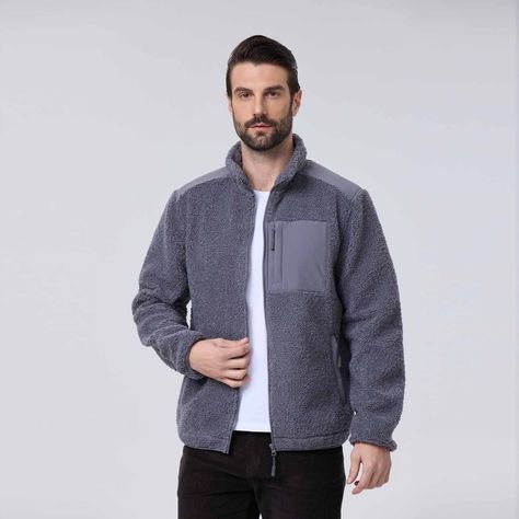 Polar Hombre Full Zipper Antelina Gris-1