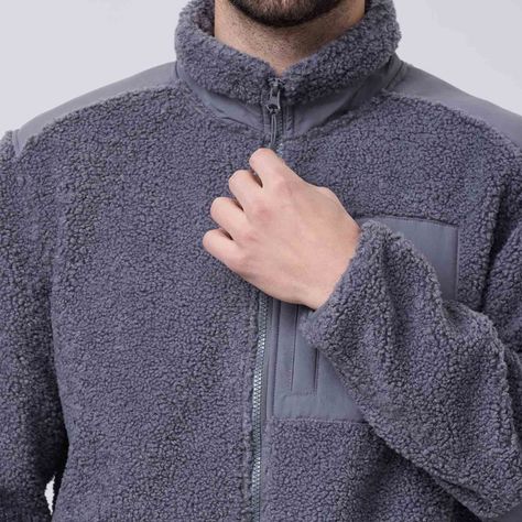 Polar Hombre Full Zipper Antelina Gris-3