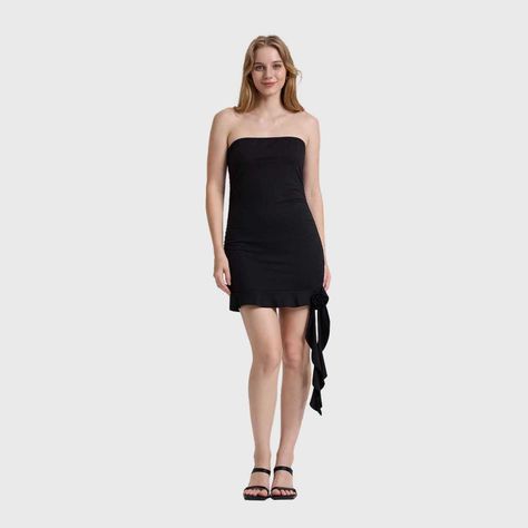 Vestido Mujer Vuelos Negro Fashions Park-3