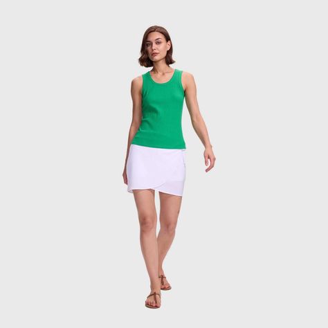Polera Mujer Rib Rayas Y Lisa Verde Fashion's Park-3