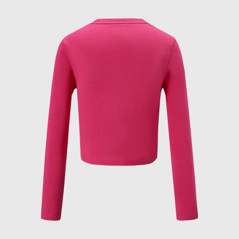 Polera Niña Letras Lentejuelas Rosado-1