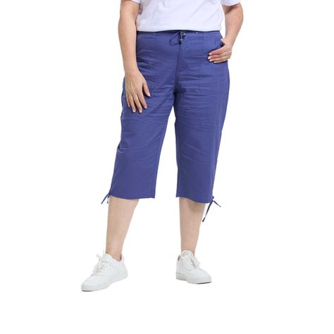 Pantalón Mujer Con Cortes Y Apertura Azul Fashion's Park-0