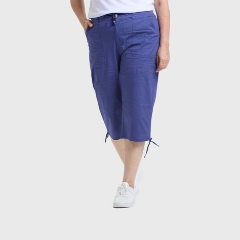 Pantalón Mujer Con Cortes Y Apertura Azul Fashion's Park-1