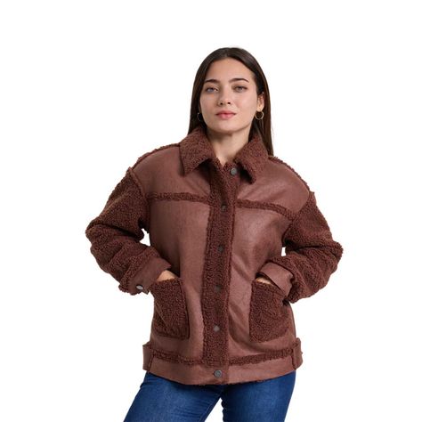 Chaqueta Mujer Bonded Cafe-0