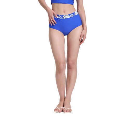 Traje De Baño Mujer Calzon Tiro Alto Azulino Fashion's Park-0