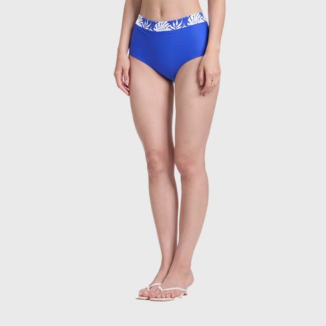 Traje De Baño Mujer Calzon Tiro Alto Azulino Fashion's Park-1