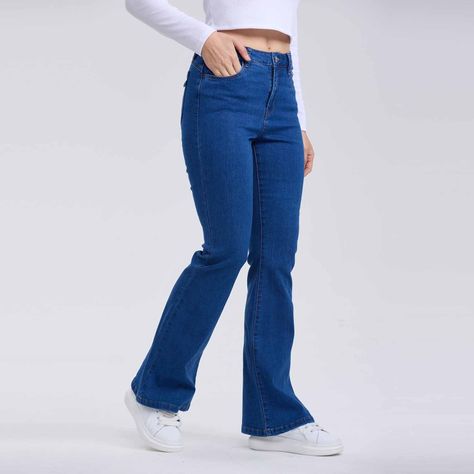 Jeans Mujer Flare Jewel Azul-1