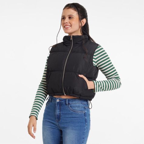 Parka Mujer Full Zipper Negro Fashion´s Park-1