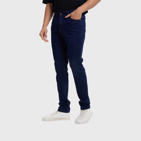 Jeans Hombre Slim Color Azul Marino III  Fashion's Park-1