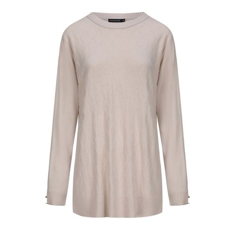 Sweater Mujer Cerrado Arena-0