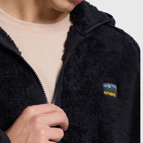 Polar Hombre Peludo Full Zipper Negro-3