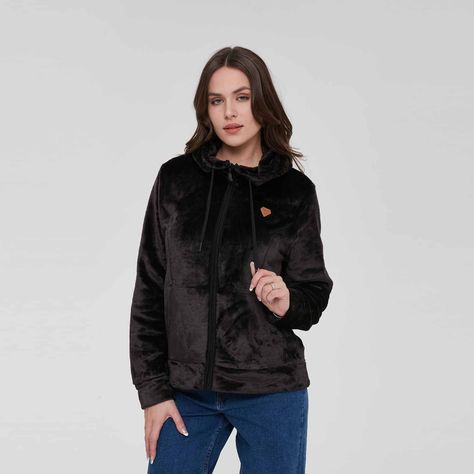 Polar Mujer Básico Full Zipper Negro-0