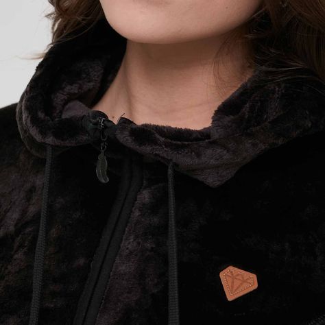 Polar Mujer Básico Full Zipper Negro-3