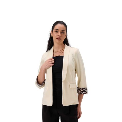 Blazer Mujer Liso Puños Animal Arena Fashion's Park-0