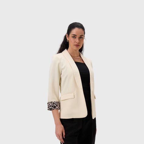 Blazer Mujer Liso Puños Animal Arena Fashion's Park-1