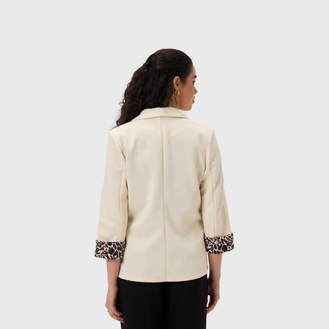 Blazer Mujer Liso Puños Animal Arena Fashion's Park-2