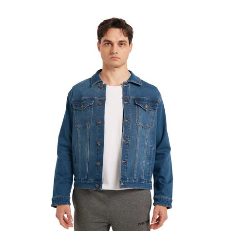 Chaqueta Hombre Clásica Azul-0